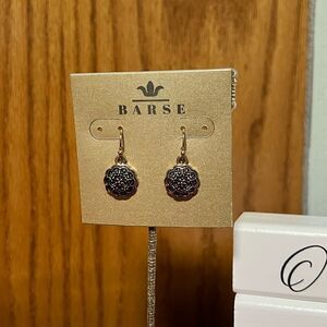 Studio Barse Black and Gold Earrings